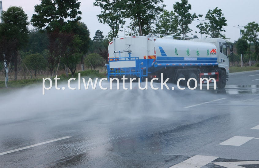 water tank truck in action 1